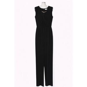 Calvin Klein Classic Old Money Straight-Leg Jumpsuit Women's Size 12 Preppy
